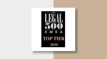 Koutalidis Law Firm Legal 500 EMEA Top Tier 2020