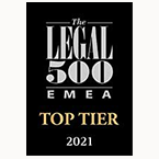 Koutalidis Law Firm Legal 500 EMEA Top Tier 2021