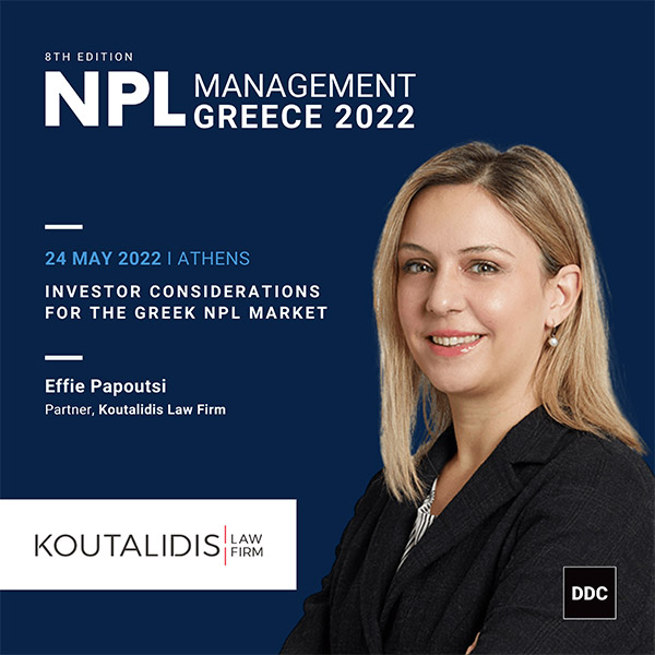 Effie Papoutsi at the 8th Greek NPL Management Summit