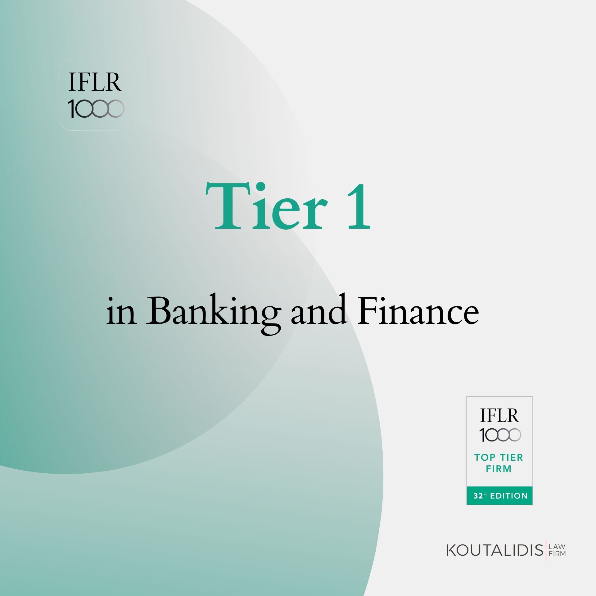 Koutalidis ranks Top Tier in IFLR1000 Banking and Finance