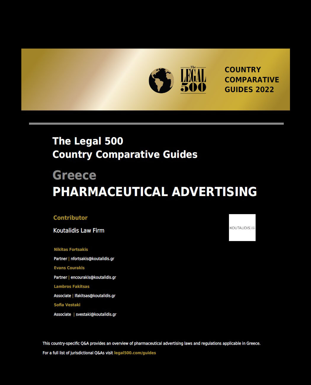 The Legal 500 Pharmaceutical Advertising laws